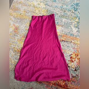 XS Urban Outfitters Vibrant Pink flowy Maxi Skirt